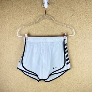 Nike Just Do It Shorts in White and Black